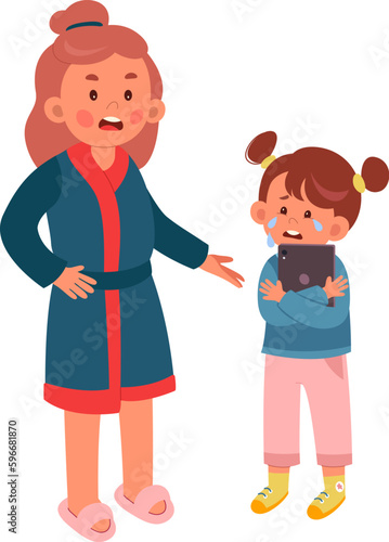 Mother And Daughter Arguing