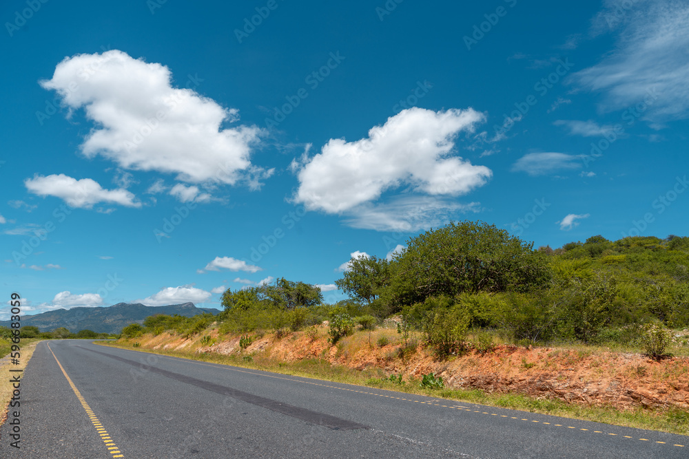 The road view landscape between Dodoma and Iringa town in Tanzania