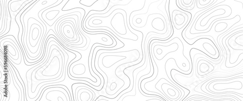 Light topographic topo contour map background, vector illustration