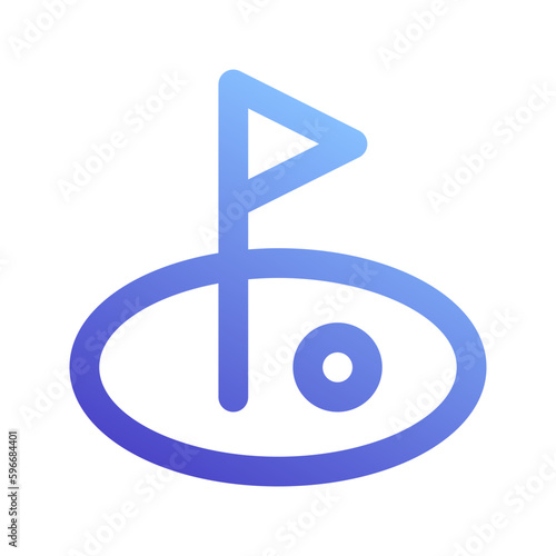golf gradient icon