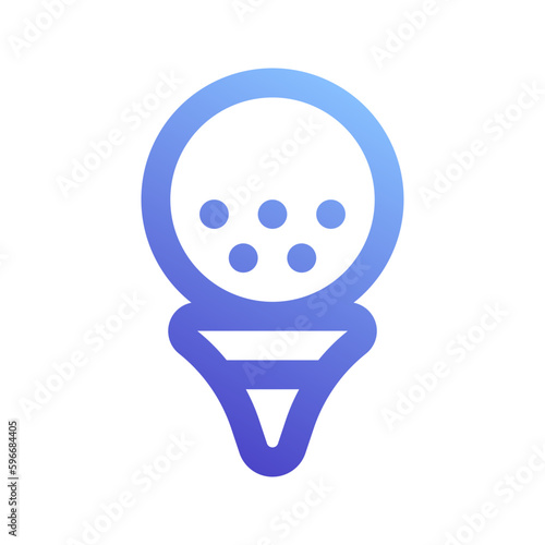 golf gradient icon