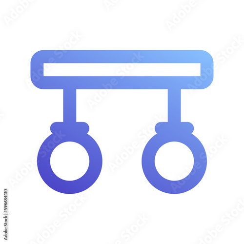 gymnastics gradient icon