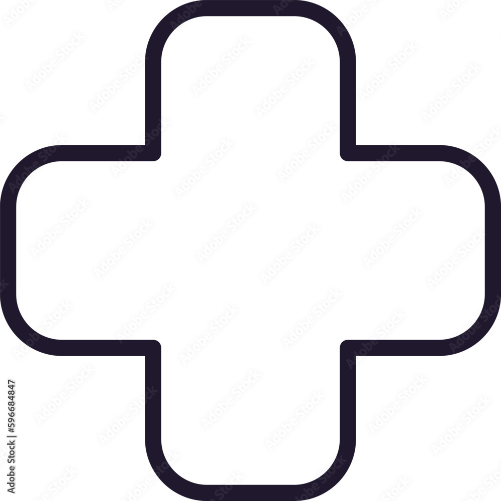 Single line icon of medical cross High quality vector illustration for design, web sites, internet shops, online books etc. Editable stroke in trendy flat style isolated on white background Single line icon of medical cross High quality vector illustration for design, web sites, internet shops, online books etc. Editable stroke in trendy flat style isolated on white background