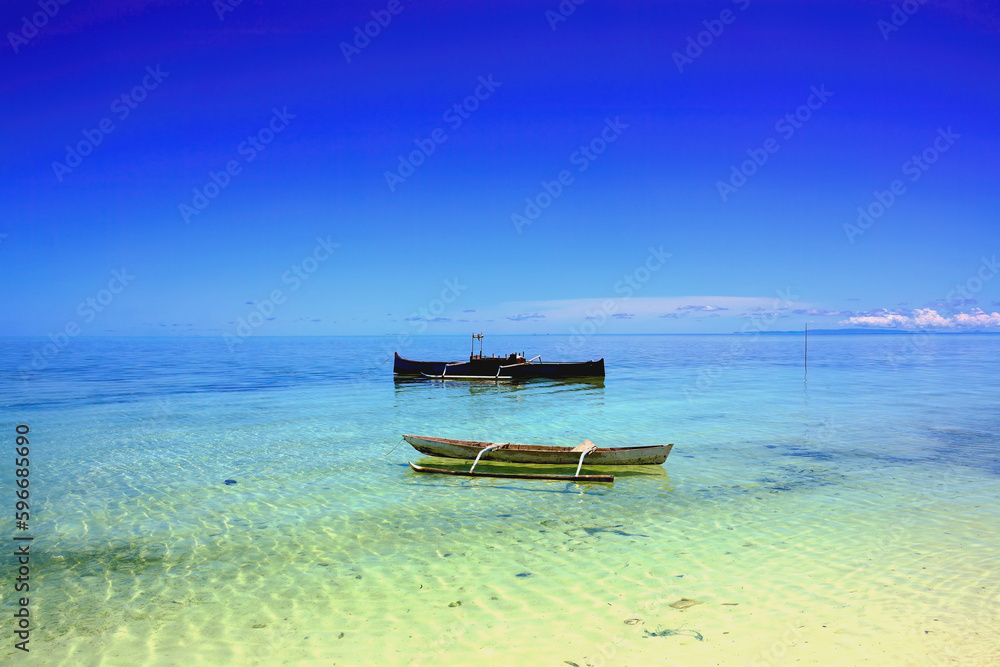 boats on the beach in Indonesia boats on the beach in Indonesia