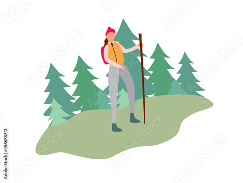 Hiker Walking