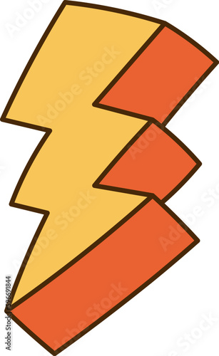 3d Lightning Icon