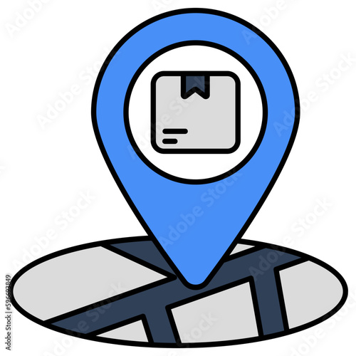 Modern design icon of parcel tracking 