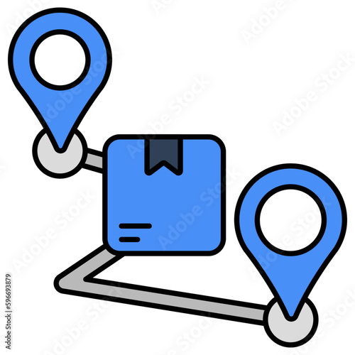 Modern design icon of parcel tracking 