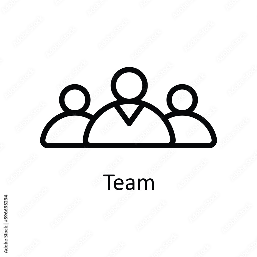 Team Vector Outline Icons. Simple stock illustration stock Team Vector Outline Icons. Simple stock illustration stock