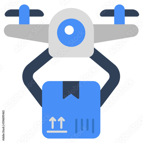 Modern design icon of drone delivery
