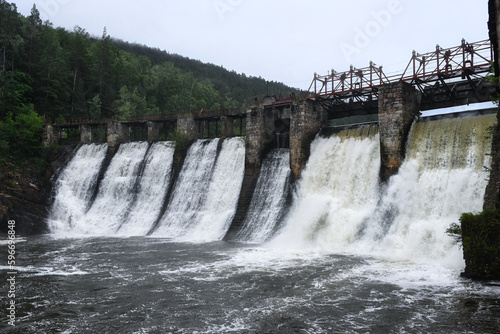 Porogi hydroelectric power station near Satka town