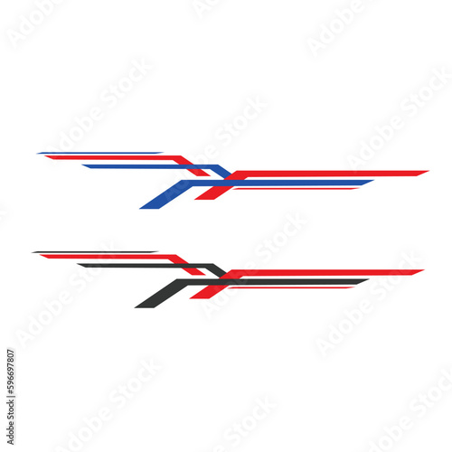 car wrap livery decal sticker design vector. car vinyl sticker