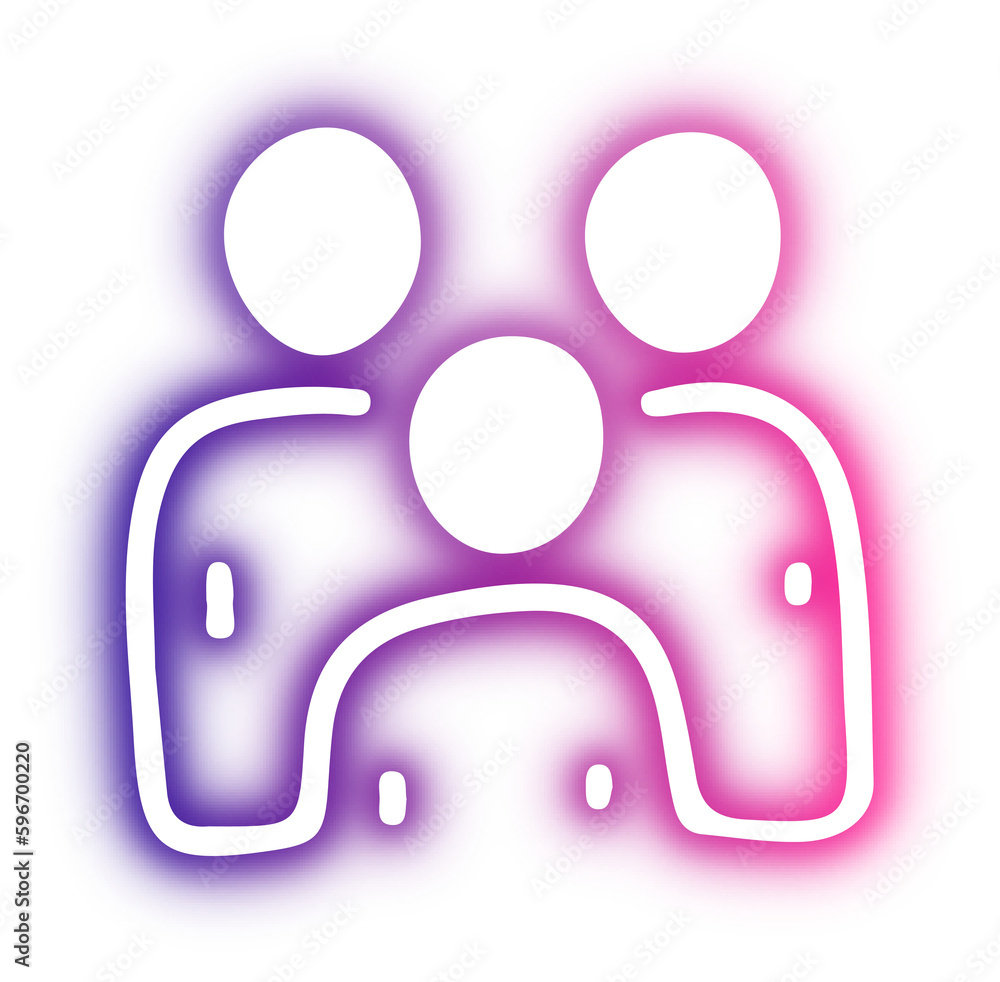 Set of business neon Set of business neon