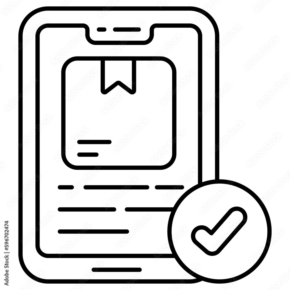 Perfect design icon of mobile parcel Perfect design icon of mobile parcel