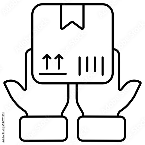 Premium download icon of parcel handling 