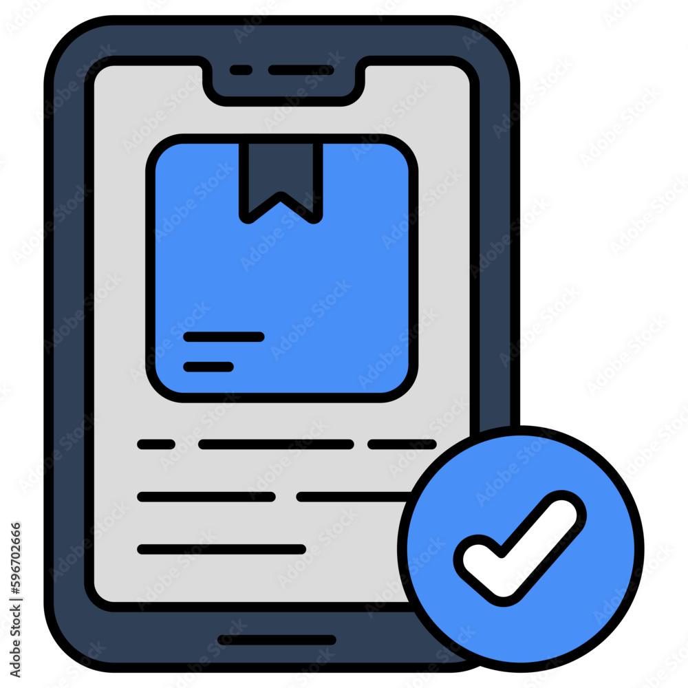 Perfect design icon of mobile parcel Perfect design icon of mobile parcel