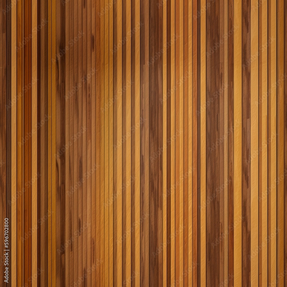 Fototapeta premium wooden wall texture pattern with vertical varied brown stripes