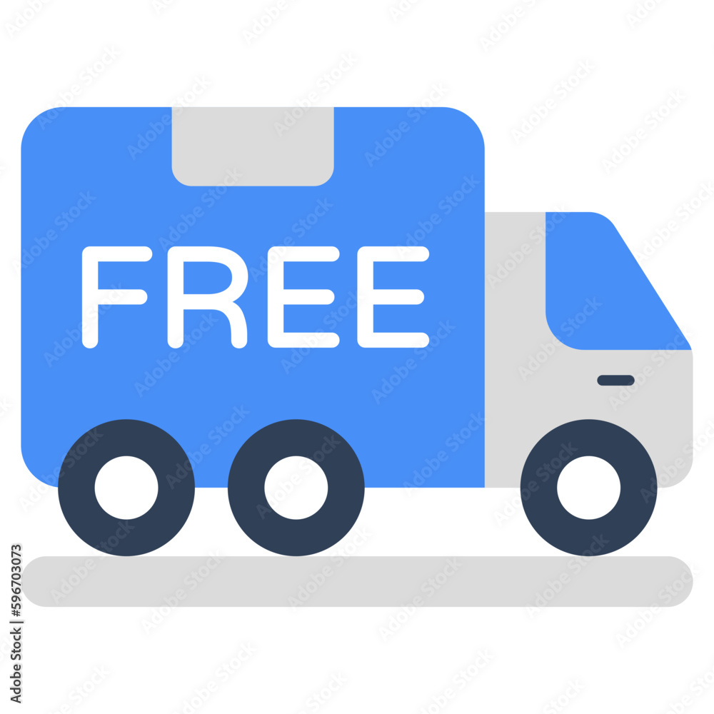 Perfect design icon of free shipment Perfect design icon of free shipment