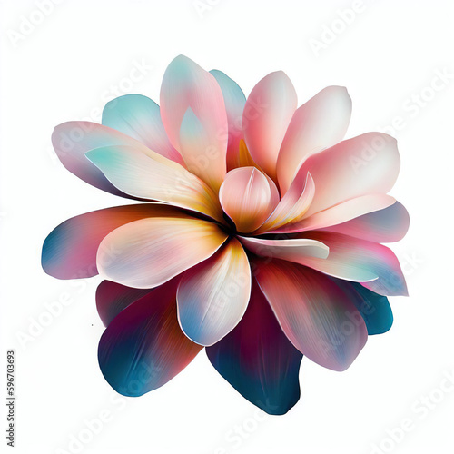 3D rendering of floral lily. pink flower Banner image for Mother's Day, Women's Day, flower blossom, romantic, and Valentine's Day.