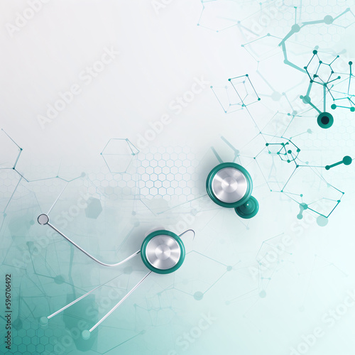 Modern Background for medical presentations, made with an generative AI