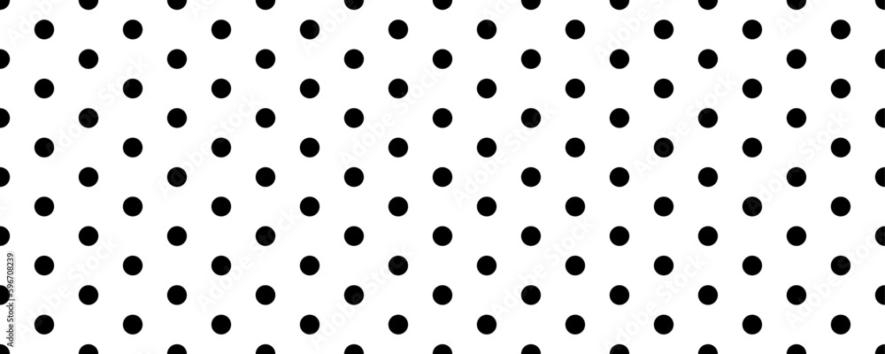 Small polka dot seamless pattern background. black and white dot texture. vector illustration