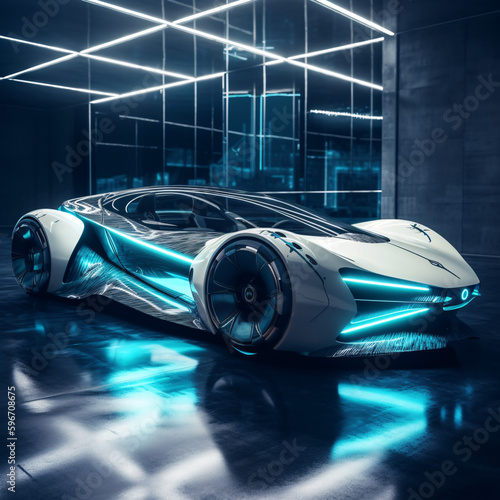 Futuristic Car, made with an generative AI © Chappy