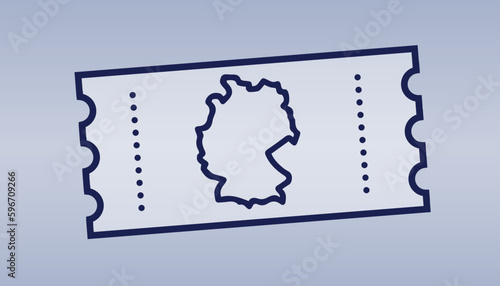 Deutschlandticket als Vektordatei