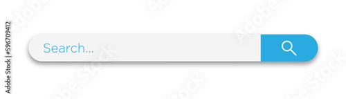 Search bar. Web element with text field and search button. Search navigator. Search bar for ui.