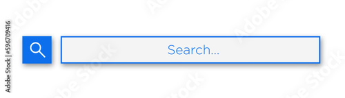 Search bar. Web element with text field and search button. Search navigator. Search bar for ui.