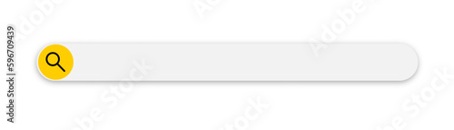 Search bar. Web element with text field and search button. Search navigator. Search bar for ui.