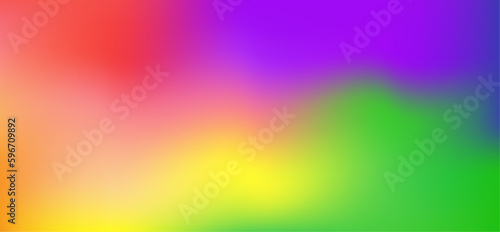 Smooth and blurry colorful gradient mesh Rainbow Color
