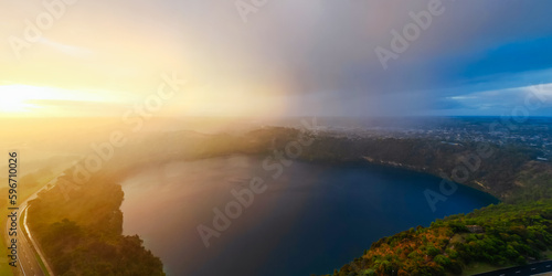 Aerial View of Mt Gambier in Australia