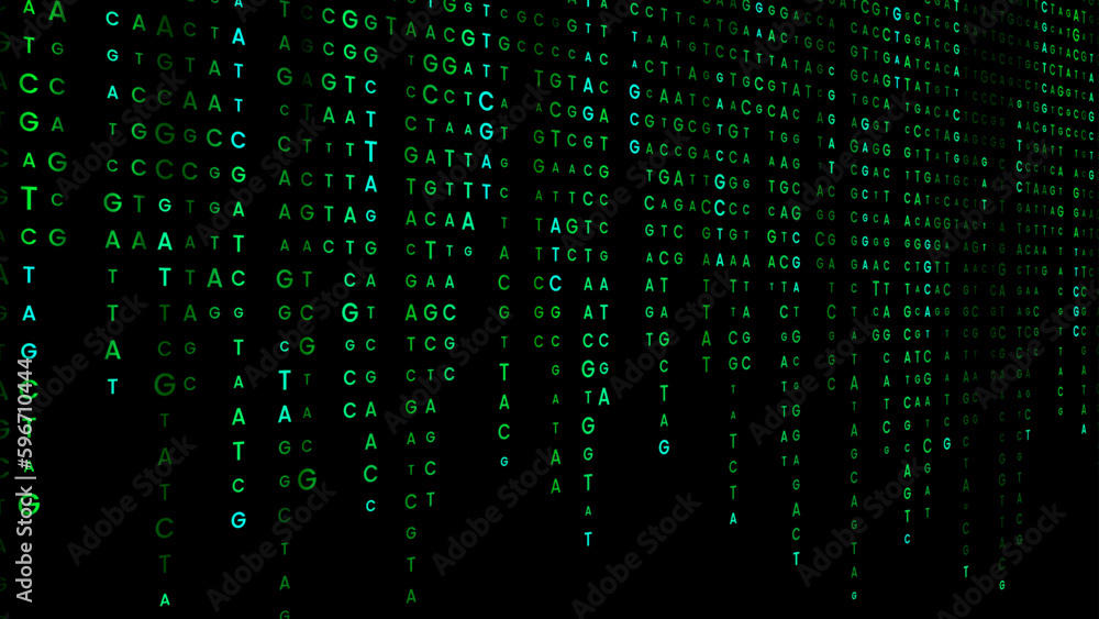 AGCT genomic data visualization background