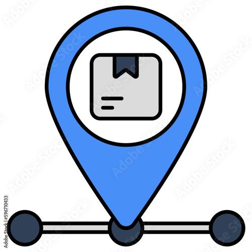 Modern design icon of parcel tracking 