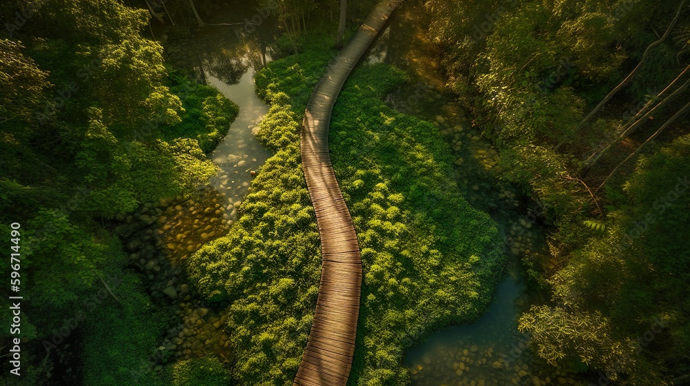 Naklejka premium Ein Weg in der Natur 