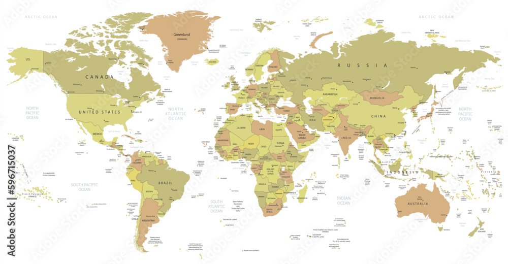 Obraz premium map of the world