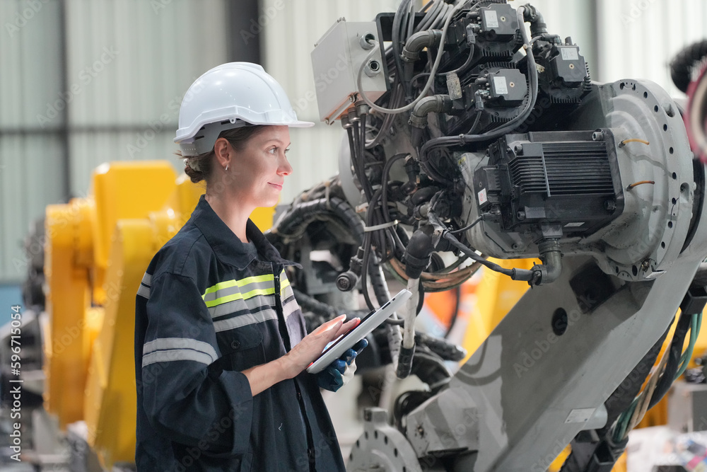Robotic Arm production lines modern industrial technology. AI Automated production Robotic Arm production lines modern industrial technology. AI Automated production