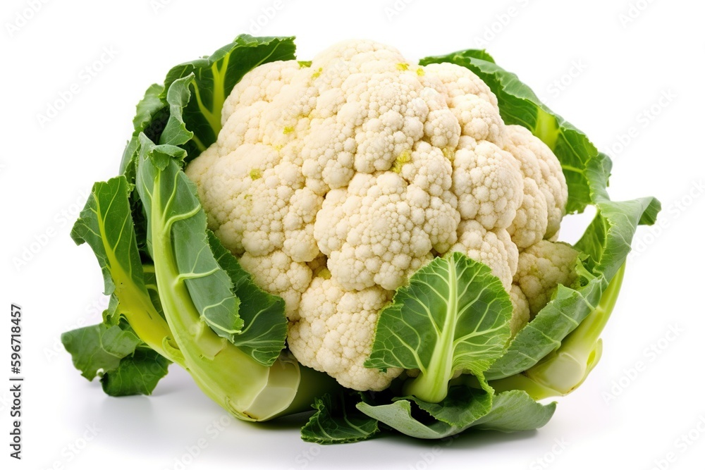 cauliflower isolated on white background cauliflower isolated on white background