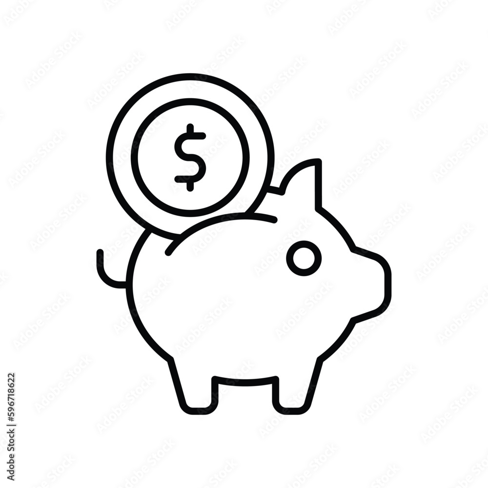 Obraz premium Saving icon stock illustration.