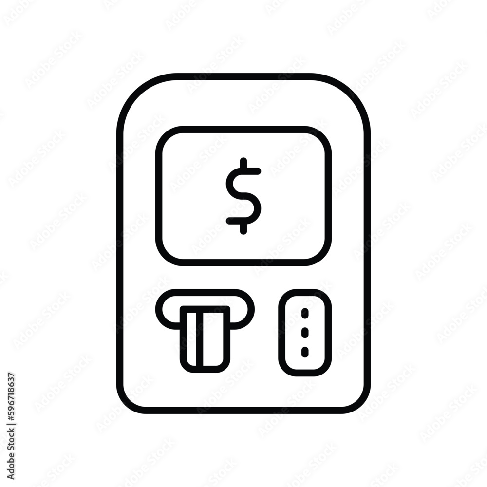 Atm Machine icon stock illustration. Atm Machine icon stock illustration.