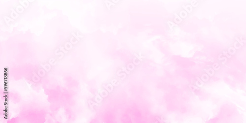 The pink sky and cloudy. Vector illustrator