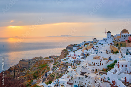Famous greek tourist destination Oia, Greece © Smaranda