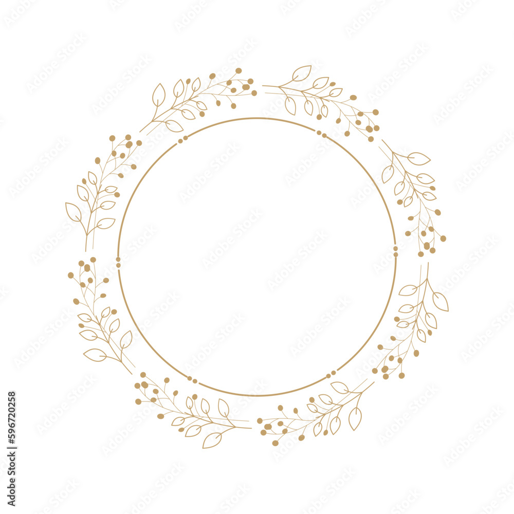Floral Frame Illustration Floral Frame Illustration