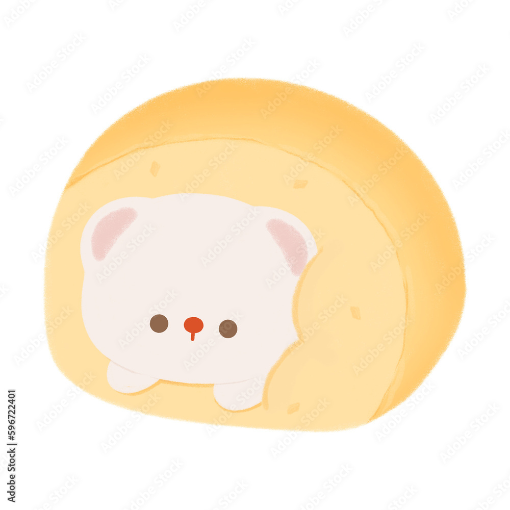 mascot bear cake roll mascot bear cake roll
