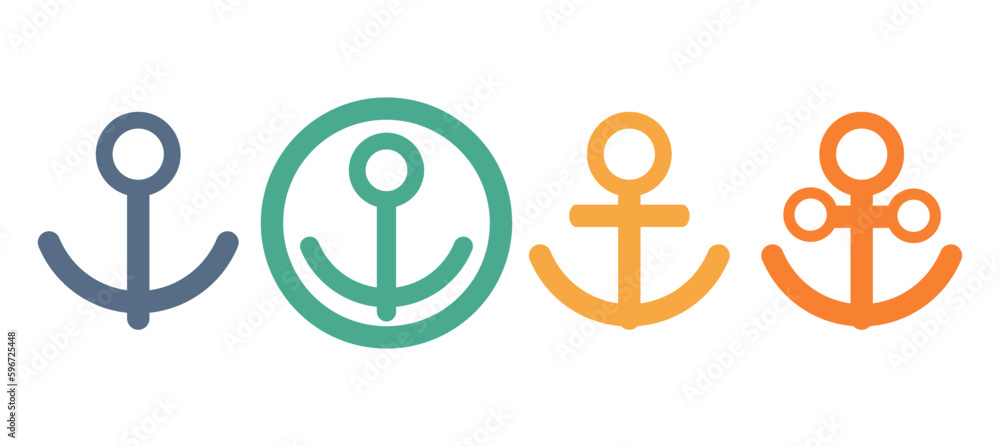 anchor icon collection,vector illustration anchor icon collection,vector illustration