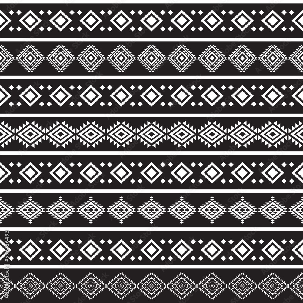 Aztec ethnic tribal navajo indian african monochrome design for ...