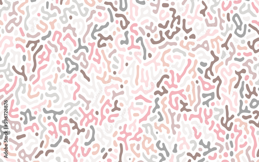 Colorful turing pattern background. Curves and dots. Seamless pattern in memphis style. Vector illustration Colorful turing pattern background. Curves and dots. Seamless pattern in memphis style. Vector illustration