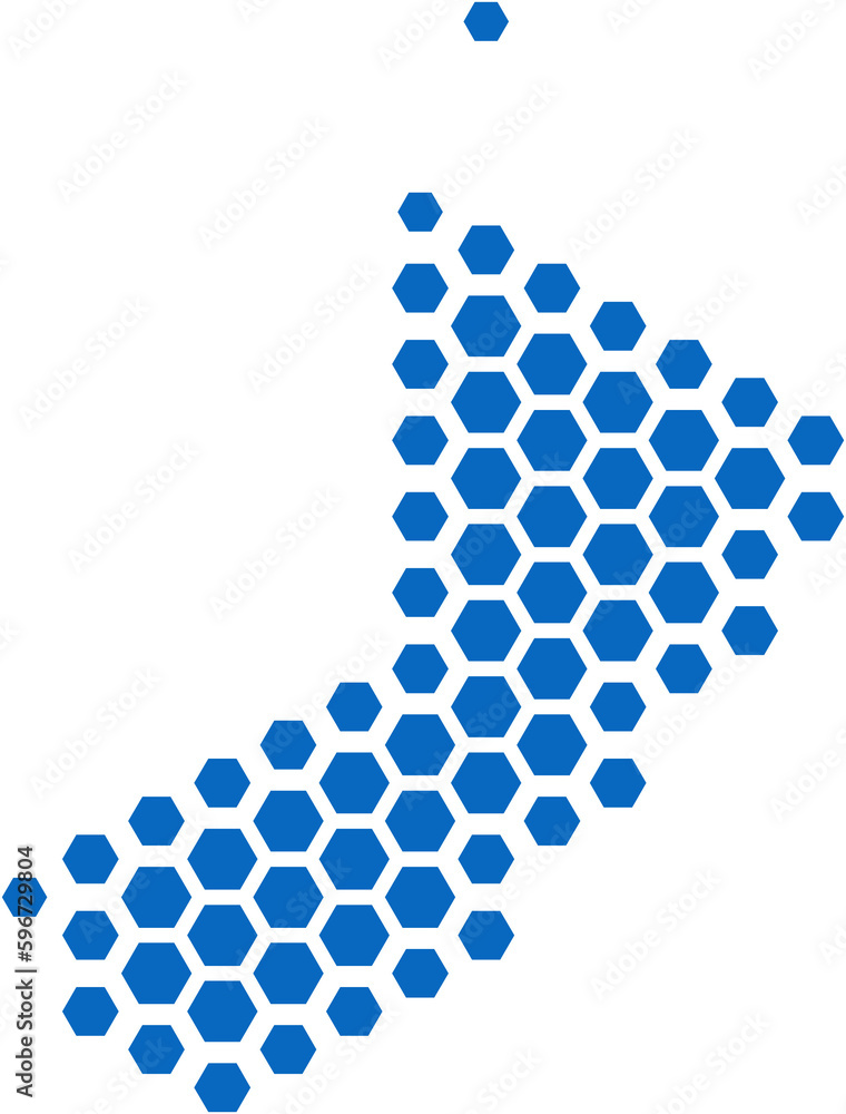 hexagon shape oman map. hexagon shape oman map.
