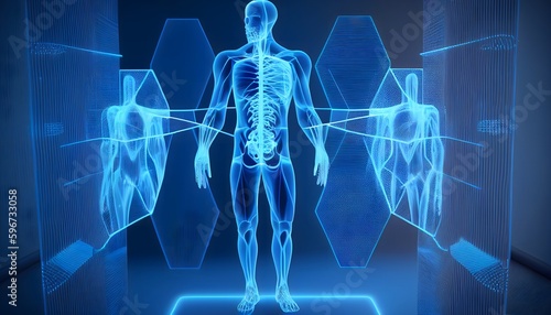 Body diagnosis technology, diagnosis innovation, medical imaging, diagnostic imaging, X-ray, CT scan, MRI, ultrasound, PET scan, nuclear medicine, radiology, pathology,  photo