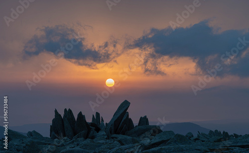 Sunrise on Glyder Fach photo